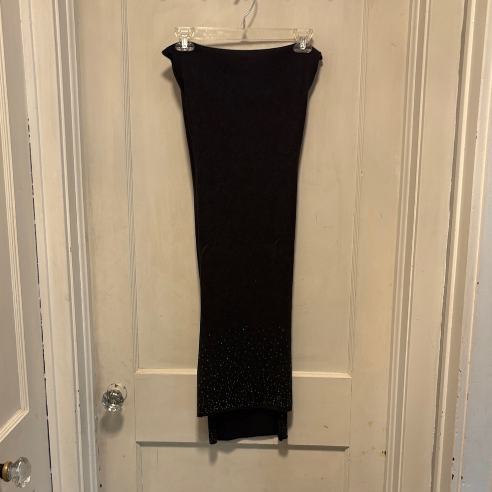 Chicos Charcoal Grey With Clear Jem Cream Accents